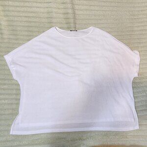 NWOT White Oversize Knit Tee